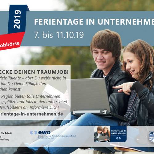 Schülerflyer Ferientage in Unternehmen 2019 1 © EWG