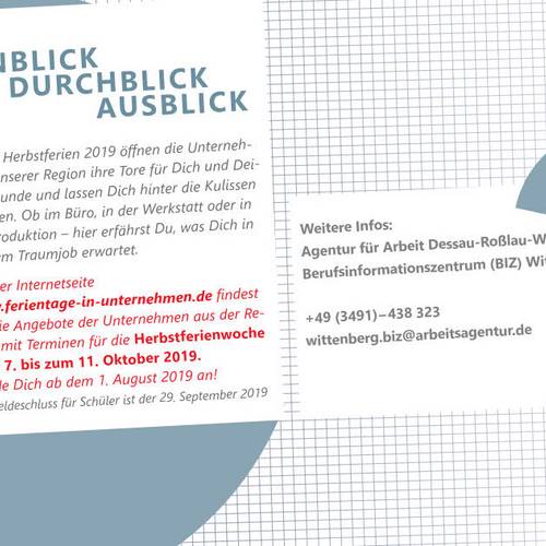 Schülerflyer Ferientage in Unternehmen 2019 2 © EWG