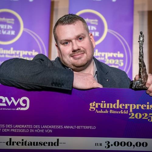 gruenderpreis anhalt bitterfeld 2025 preis des landrates carsten rautenkranz